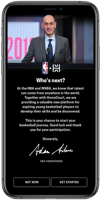 “NBA และ NEXT Team เปิดตัวแอปพลิเคชั่น HomeCourt  ใช้เทคโนโลยี AI ค้นหาผู้เล่นหน้าใหม่” 